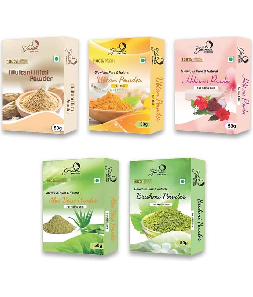glowious - Skin Toning Face Pack for Normal Skin ( Pack of 5 )