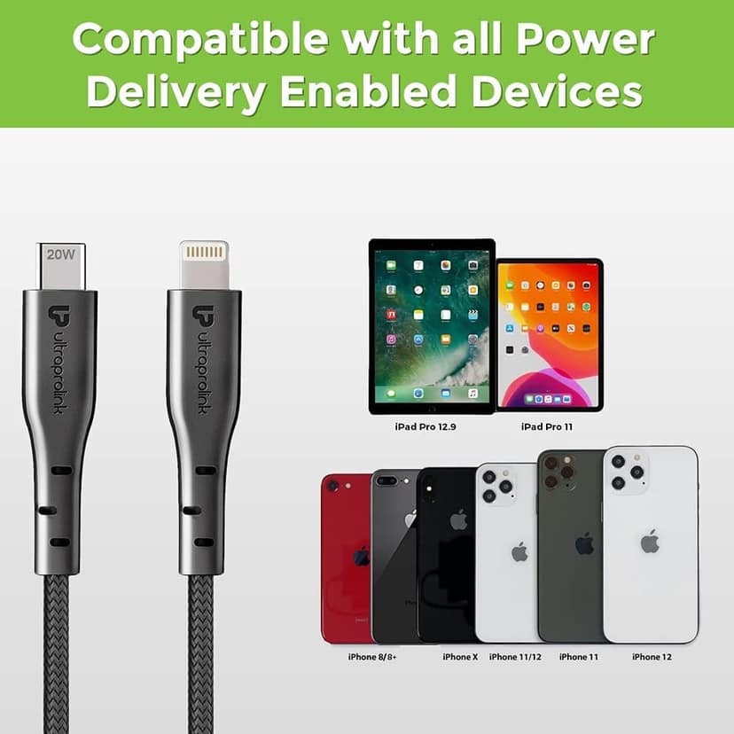 Ultraprolink lightning to type C iPhone Cable view 3