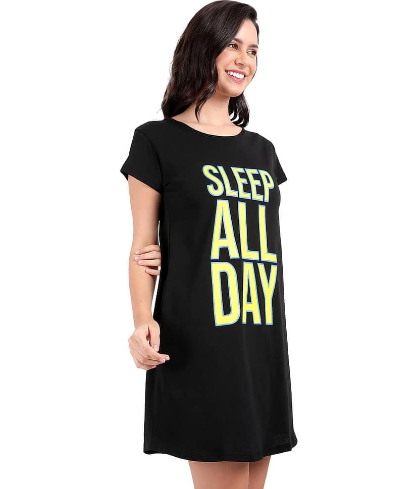 snappyb Women Cotton Solid Regular Fit Round Neck T-Shirt ( Black ) view 3