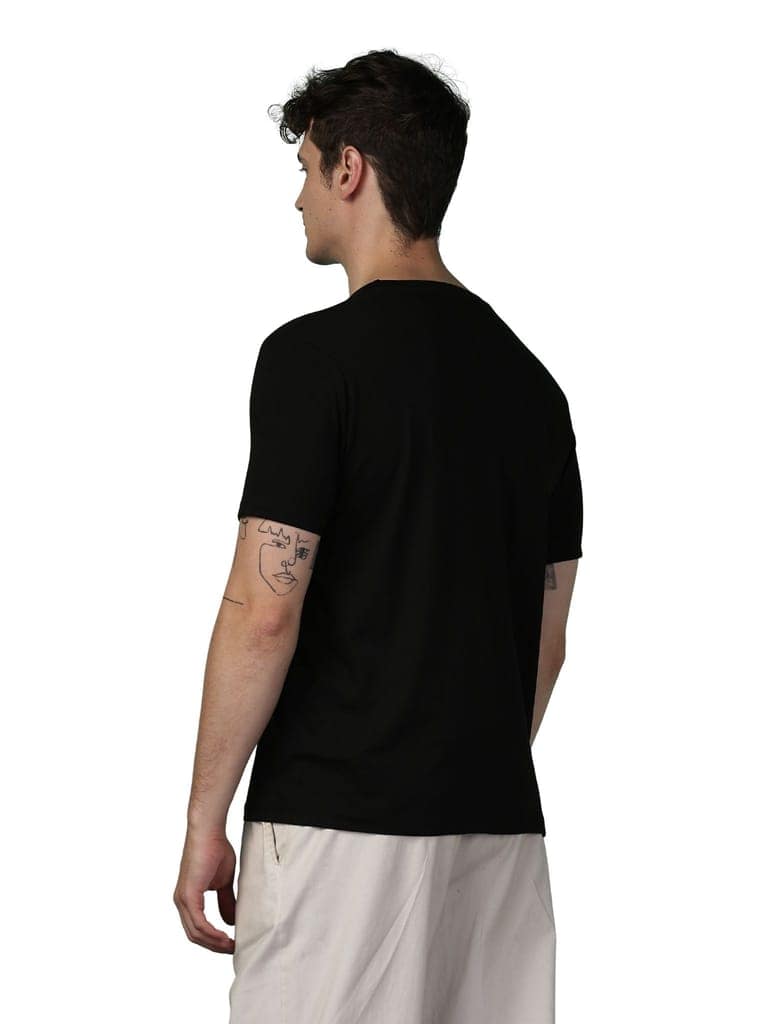 Cotton Black Kind Human T-Shirt view 5