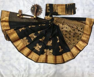 Silk Cotton Saree with Blouse