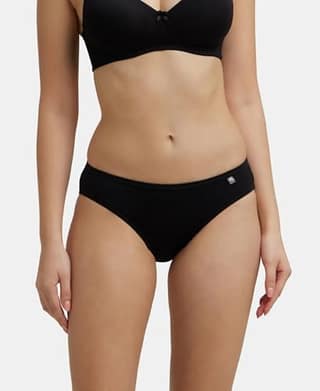 Jockey 1410 Women Combed Cotton Bikini(Pack of 3, Colors & Prints May Vary) Jockey 1410 Women Combed Cotton Bikini(Pack of 3, Colors & Prints May Vary) - Dark Assorted / XL