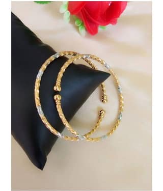 gilher Silver Kada ( Pack of 1 )