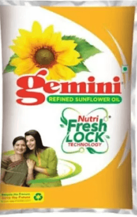 GEMINI REFINED SUNFLOWER OIL 500ML BOTTLE