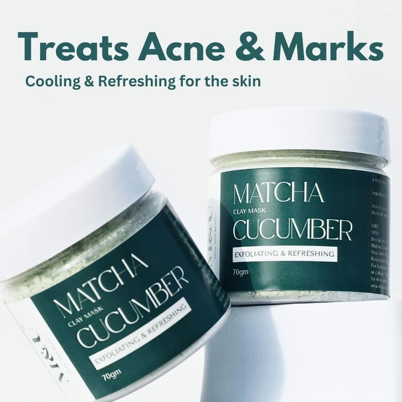 Matcha And Cucumber Acne Clearing Clay Mask view 2