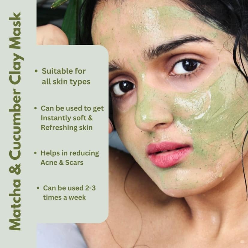 Matcha And Cucumber Acne Clearing Clay Mask view 4