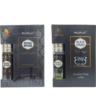 Royal Musk 7ml Attar 1pc. and Black Oud 7ml Attar 1pc.