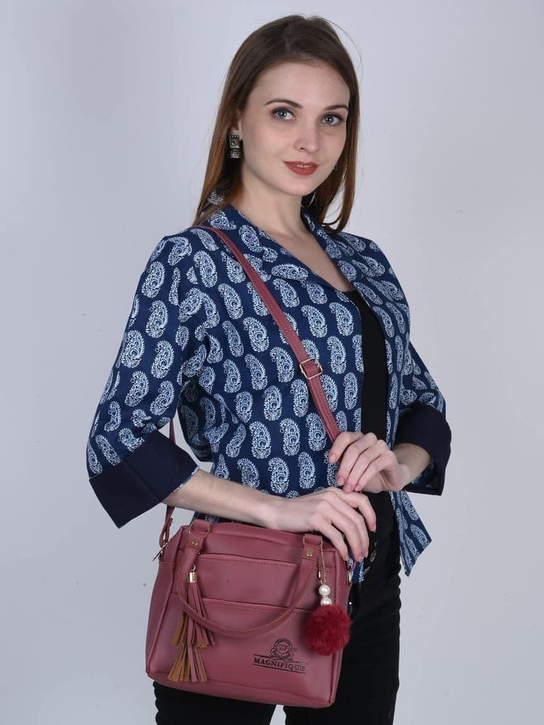 Magnifique Women's Hand/Sling/Side Bag/purse Polyurethane Western (Turquoise) view 5
