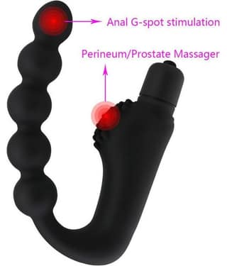 Kamahouse Premium Quality Vibrating Anal Beads Silicone Massager Stimulate Orgasm