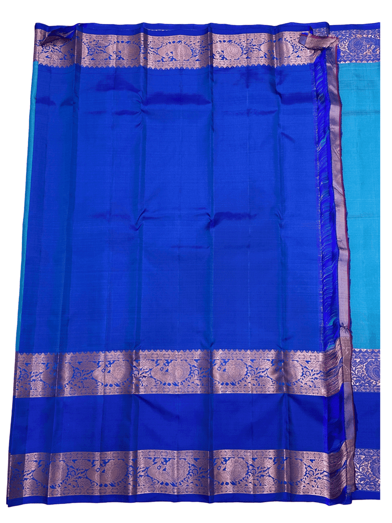 Pure Handloom Double Warp Kanjeevaram Pattu Saree view 3