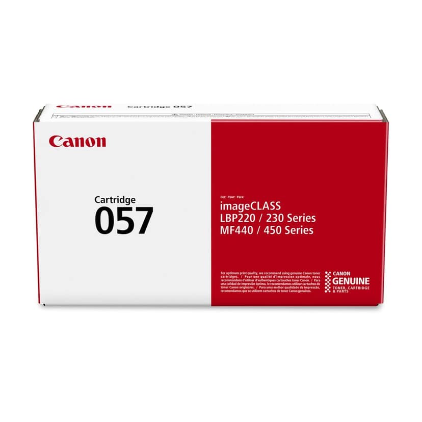 Canon Genuine Toner Cartridge 057 Black (3009C001), 1-Pack imageCLASS MF449dw, MF448dw, MF445dw, LBP228dw, LBP227dw, LBP226dw Laser Printers, Standard view 2