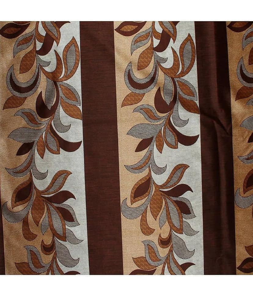 Panipat Textile Hub Floral Semi-Transparent Eyelet Door Curtain 7 ft Pack of 2 -Multi Color view 2
