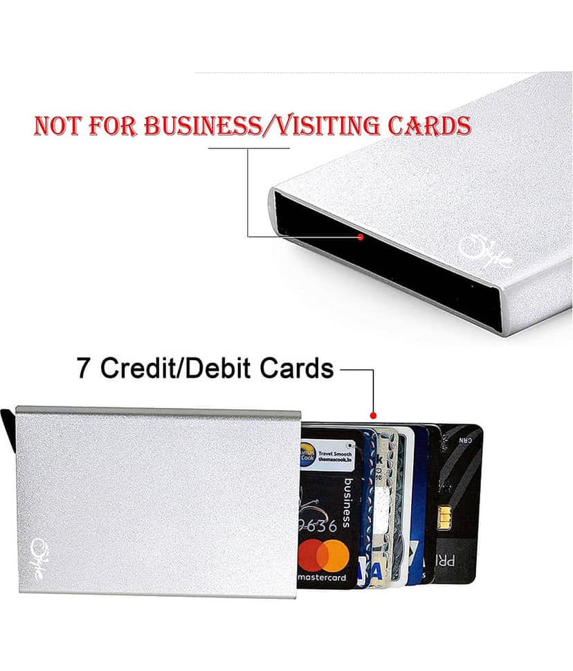 Credit Card Holder Pop Up Blocking Security Slim Case Case for Men 6 Card Holder view 2