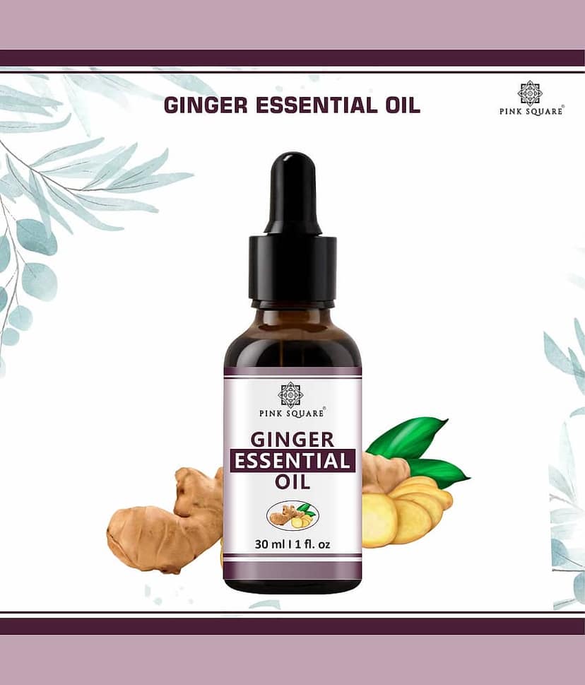 pink square 100% Pure Ginger Essential Oil For Belly,Thighs & Reduce Fat Shaping & Firming Oil 30 mL Pack of 3 view 2