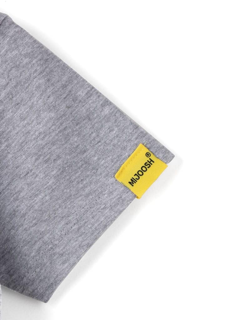 Boys T shirt Cotton Grey Heather Mélange Born Chiller view 3