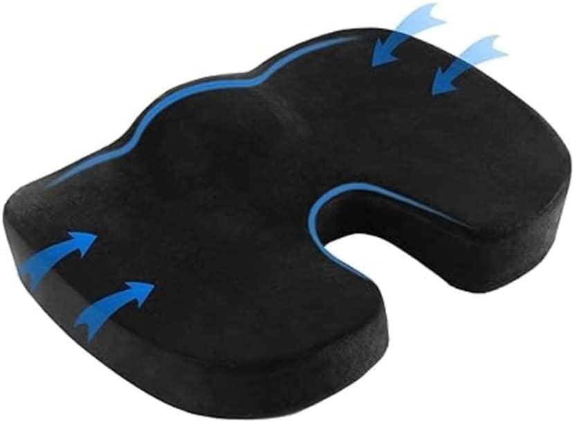 FAIRBIZPS Coccyx, Tailbone, Sciatica, Lower Back Support and Pain Relief Seat Cushion with Removable Cover Fits Most Desk, Computer Chairs and Car Seats view 2
