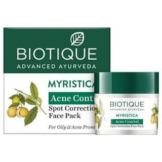 BIOTIQUE BIO MYRISTICA ANTI ACNE FACE PACK 20GM