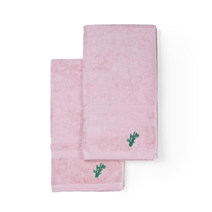 Feather & Spun Bamboo Cotton Hand Towel | Lavender Fragrance | Oeko-TEX® Standard 100 | Anti Microbial | Fade Resistant | Double Needle Stitch | 600 GSM - 40 cms x 71 cms (Pack of 2) view 2