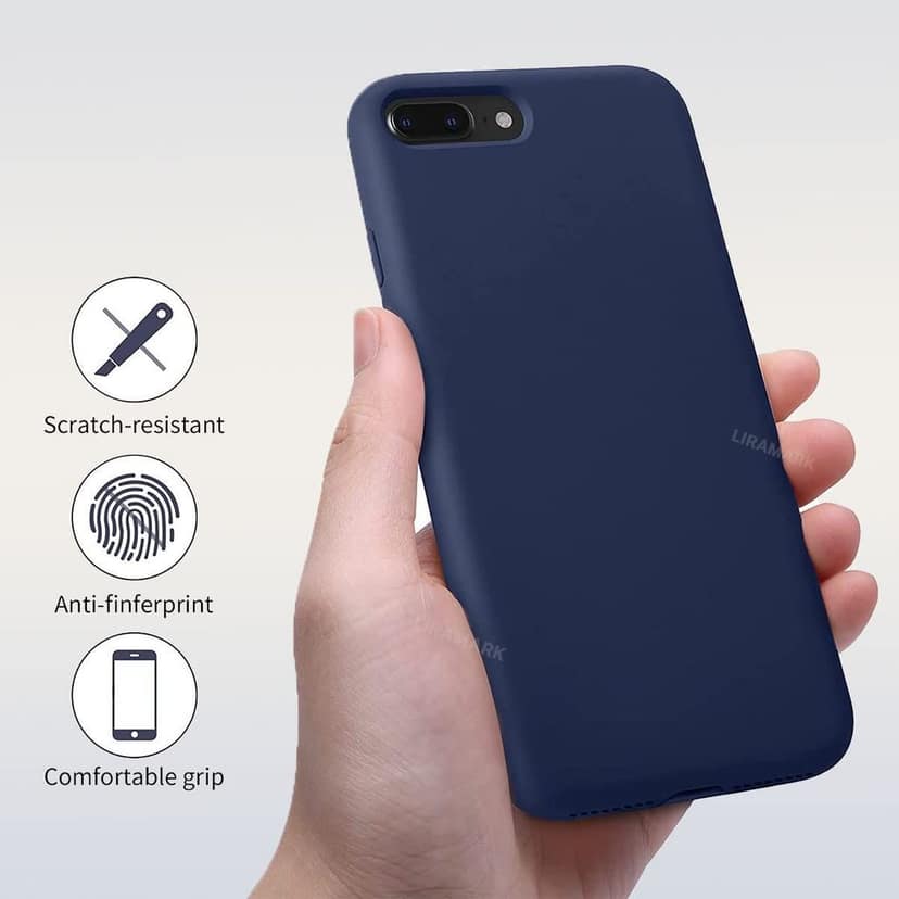 LIRAMARK Liquid Silicone Soft Back Cover Case for Apple iPhone 7 Plus / 8 Plus view 3