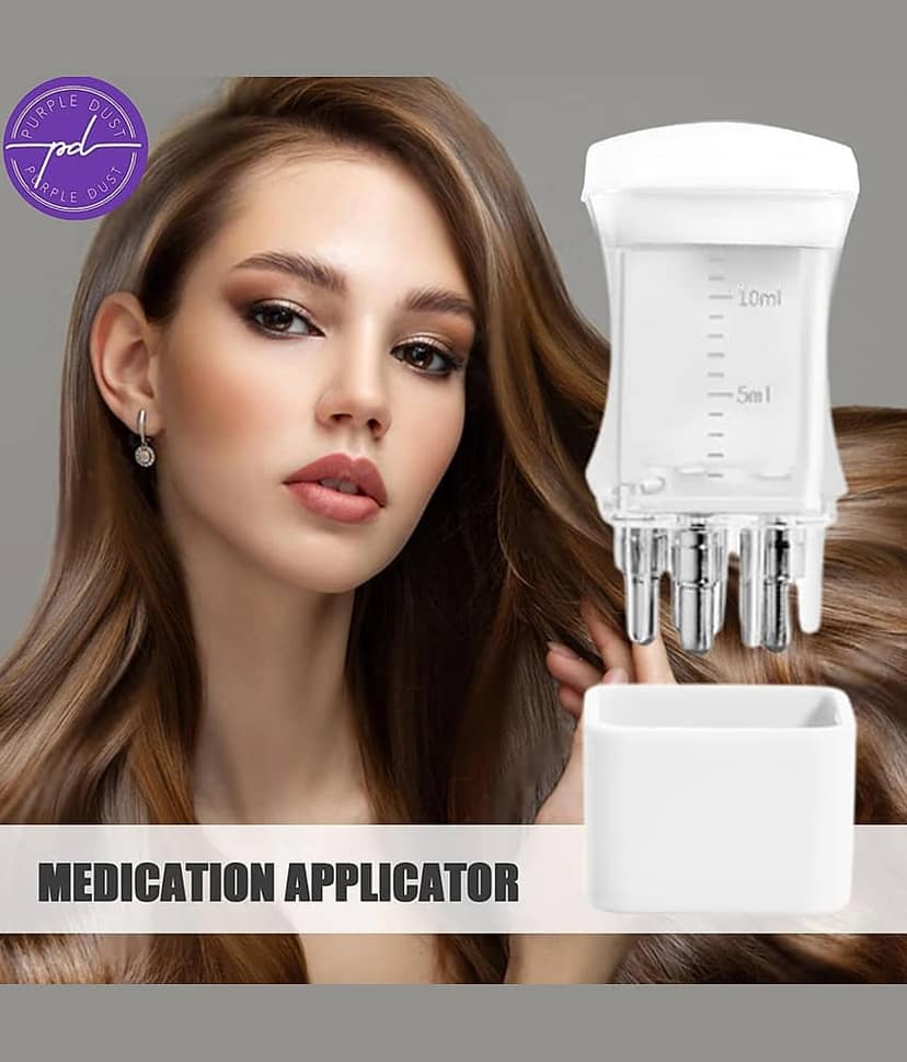 Purple Dust Hair oil scalp applicator tool for hair | Small Serum & oil applicator for scalp and massager (Pack of 1) view 2