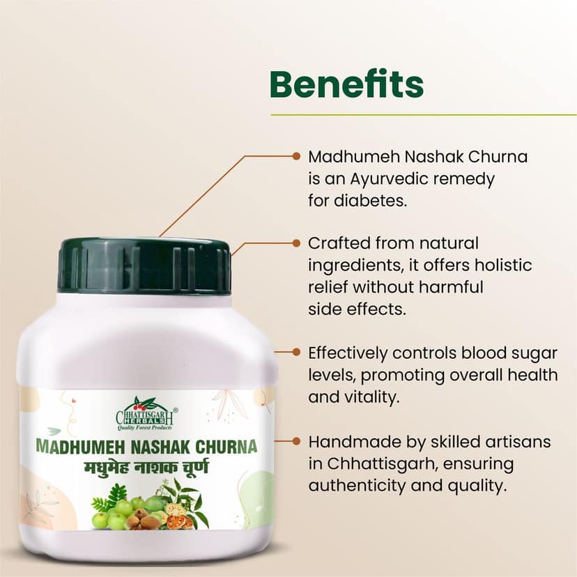 Chhattisgarh Herbals Madhumeh Nashak Churna 75gm view 2