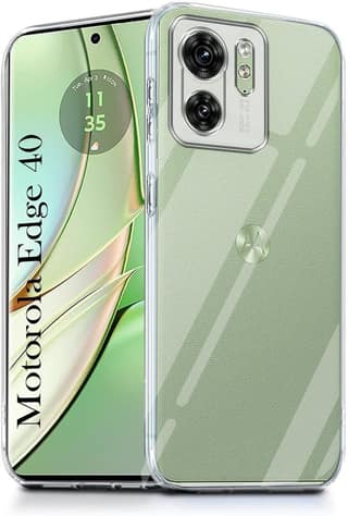 PLUGTECH TPU Ultra Hybrid Clear Camera Protection Back Cover Case for Moto Edge 40