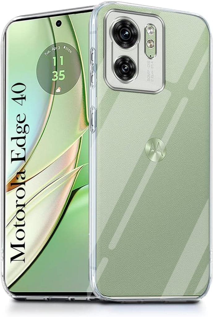 PLUGTECH TPU Ultra Hybrid Clear Camera Protection Back Cover Case for Moto Edge 40