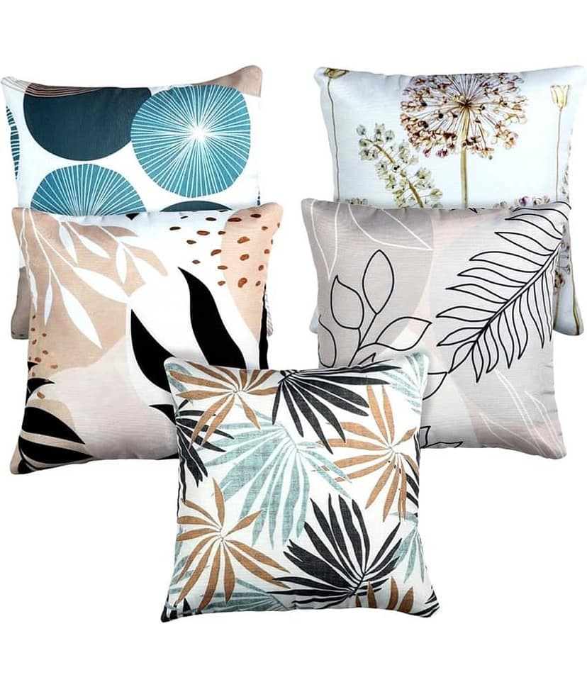 BELLA TRUE Set of 5 Cushion Covers Abstract Themed ( 40 x 40 ) view 2