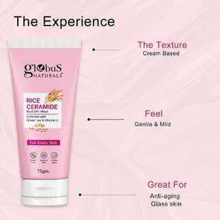 Globus Natural Rice Ceramide Peel Off Mask For Korean Glass Skin 75gm view 2