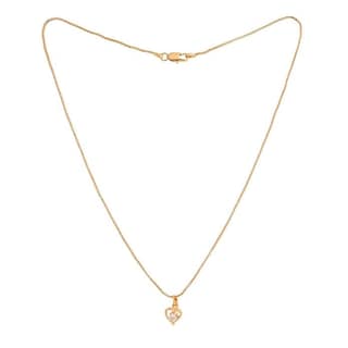 Radha's Creations Short necklace with pendant one gram gold for women and girls