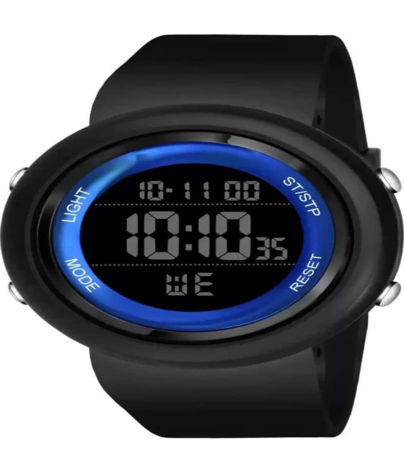 Om Collection - Black Silicon Digital Men's Watch view 2