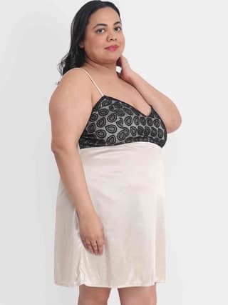 Plus Size Babydoll Bikini Dress for Honeymoon BB40Ac