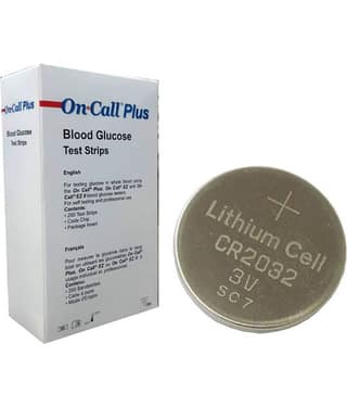 On Call Plus 200 Strips With Battery