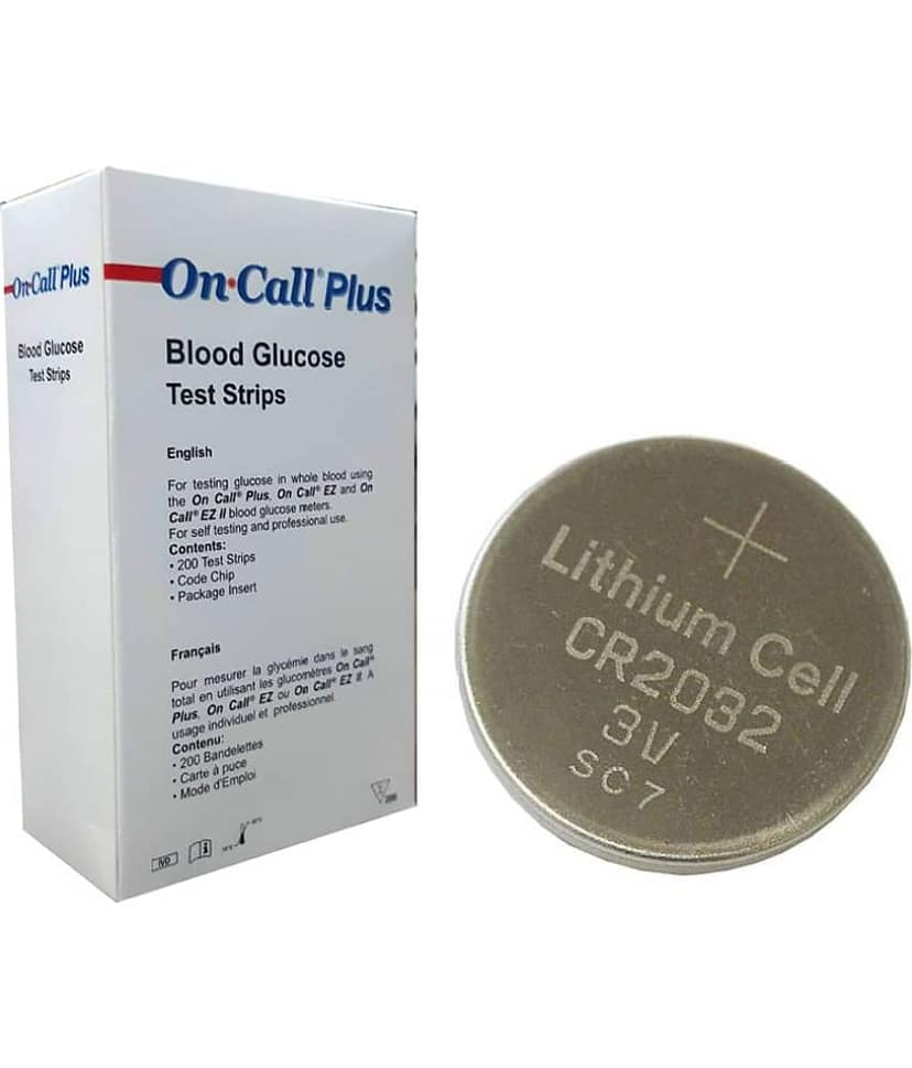 On Call Plus 200 Strips With Battery
