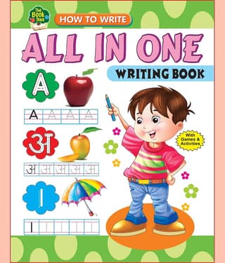 All In One Writing Book With Games And Activities(English,Hindi,Maths)
