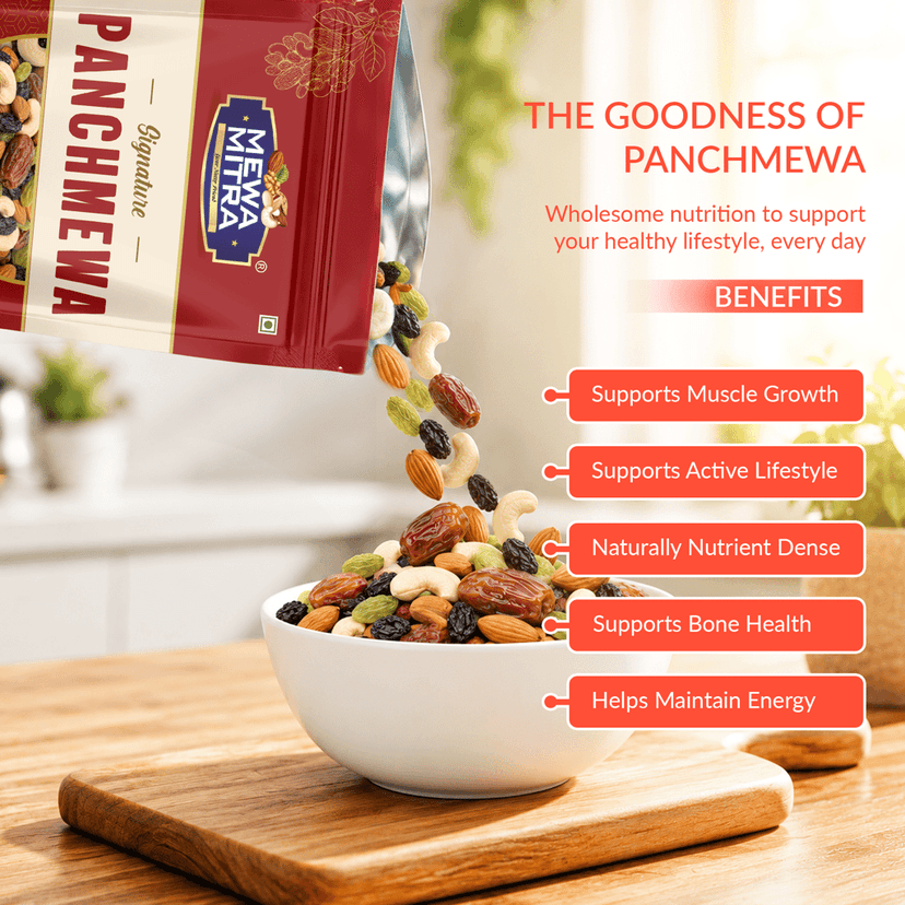 MewaMitra Signature Panchmewa 250g | Premium Dry Fruits Mix | Healthy Nut & Fruit Blend view 3