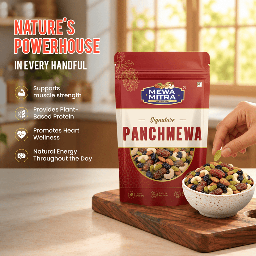 MewaMitra Signature Panchmewa 250g | Premium Dry Fruits Mix | Healthy Nut & Fruit Blend view 4