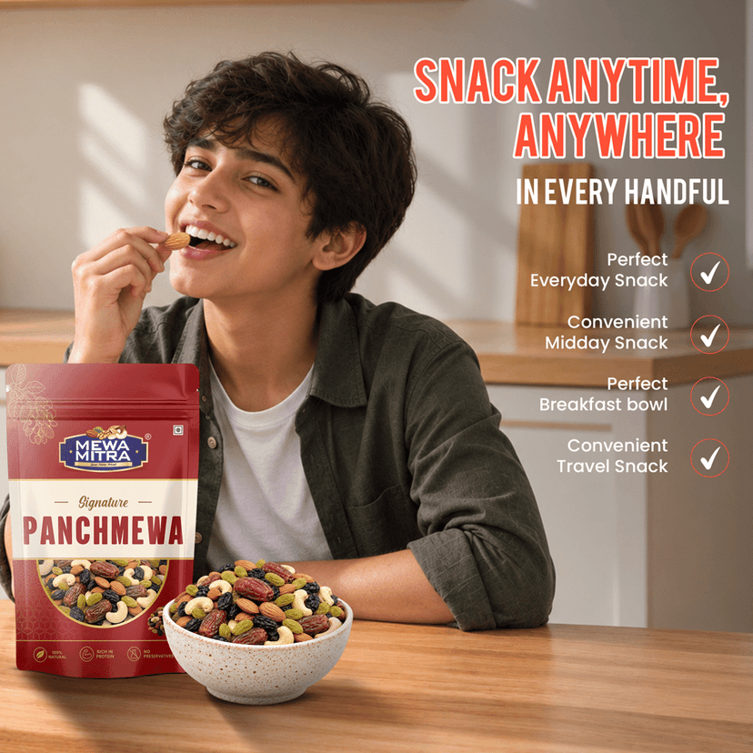 MewaMitra Signature Panchmewa 250g | Premium Dry Fruits Mix | Healthy Nut & Fruit Blend view 5