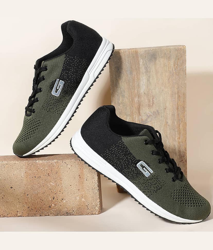 GOLDSTAR Olive Men's Sports Running Shoes