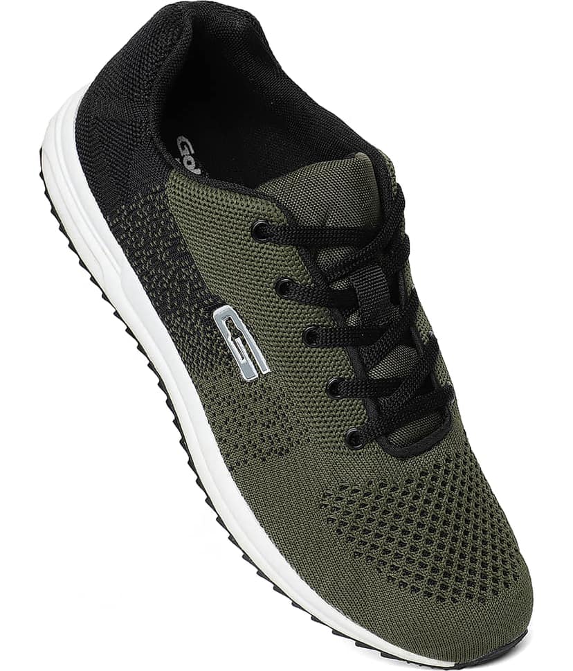 GOLDSTAR Olive Men's Sports Running Shoes view 2