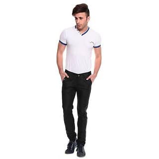 Rewa Men's Regular Fit Black Jeans