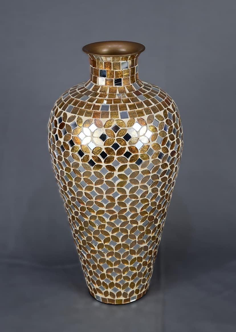 Exquisite Handcrafted Mosaic Flower Vase view 2