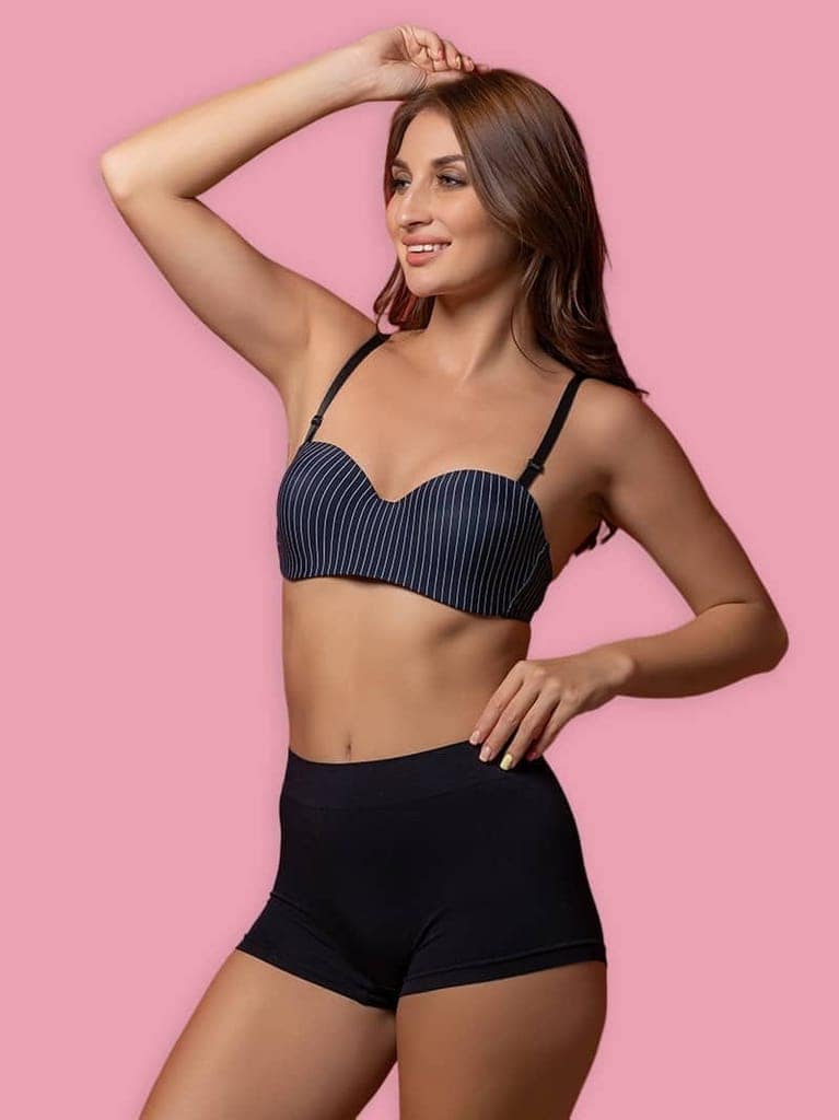 Peppy Lightly Padded Underwired Demi Cup Bra view 3