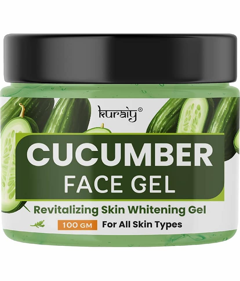 KURAIY Cucumber Revitalizing Skin Whitening Face Gel for All Skin Types 100g Pack of 2 view 2