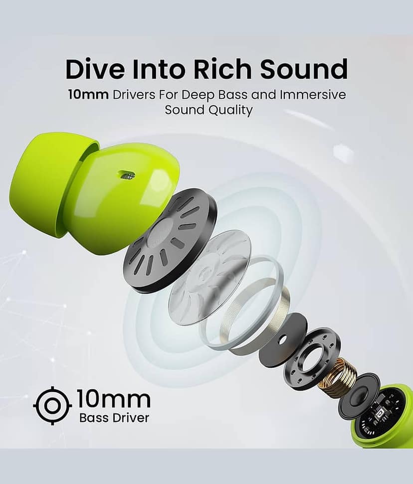 Portronics Twins S16 On Ear TWS Green view 2