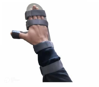 FAMILY LINE Stainless Steel Static Cook Up Splint Palm Support, Elbow Support Hand Support(For Right Hand),One Size