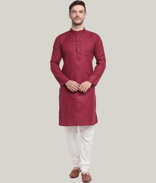 Balaji's Blue Cotton Blend Regular Fit Men's Kurta Pyjama Set ( Pack of 1 )