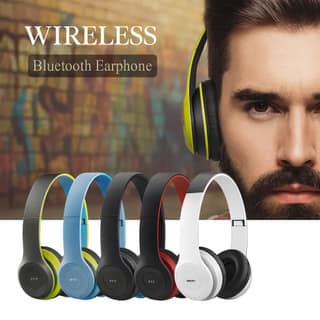 Foldable Bluetooth Headphones with Mic | Wireless Stereo Headset | Comfortable On-Ear Design | Compatible with Android, iPhone, Laptop & PC - TGR Foldable Bluetooth Headphones with Mic | Wireless Stereo Headset | Comfortable On-Ear Design | Compatible wi