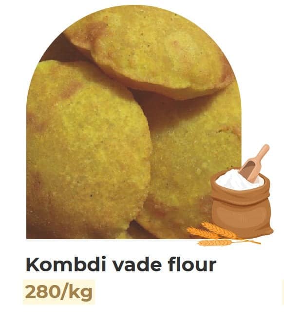 Kombdi Vade Flour (1kg) | Traditional Maharashtrian Savory Mix | Authentic Cooking