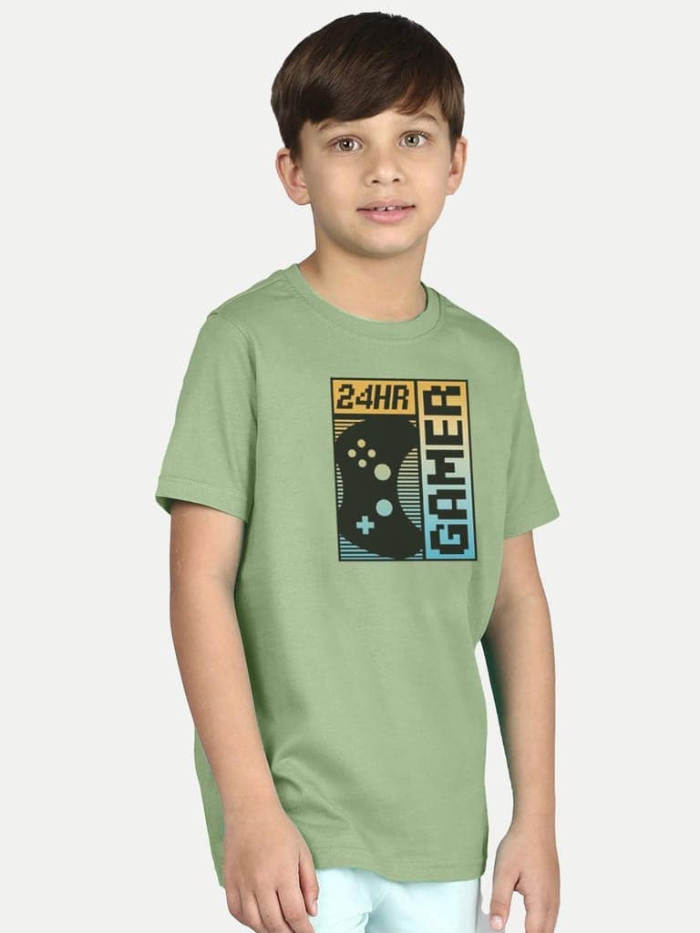Boys Pista Printed Gamer on T- shirt view 2